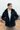 Men's Navy Blue Parka Made in France Premium Luxury