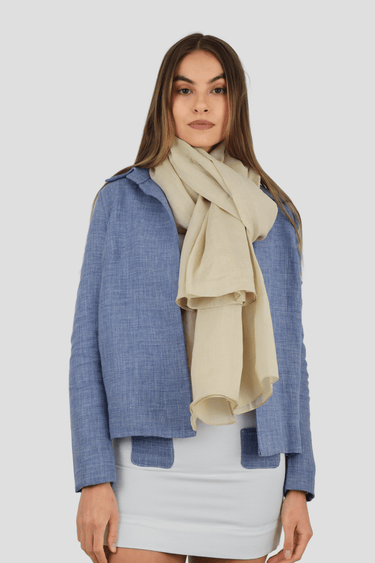 Linen voile scarf C31 - French elegance
