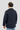 Blue men's peacoat coat in 100% Italian cashmere