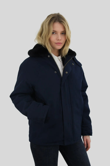 parka haut gamme de marque fait main en france femme