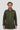 Khaki green men's safari jacket.