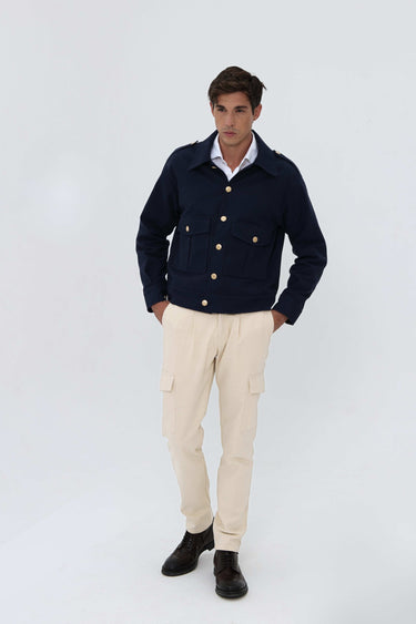 Veste Bleue Marine Homme Luxe