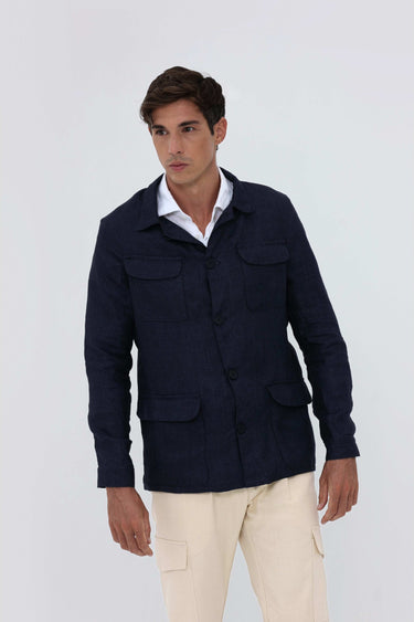 Veste Bleue Homme Été Légére