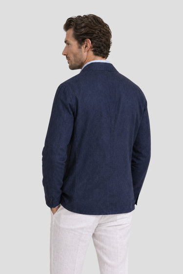 Veste Saharienne B27 en lin pour homme par Coulange 1918 — confection artisanale française — vue 5