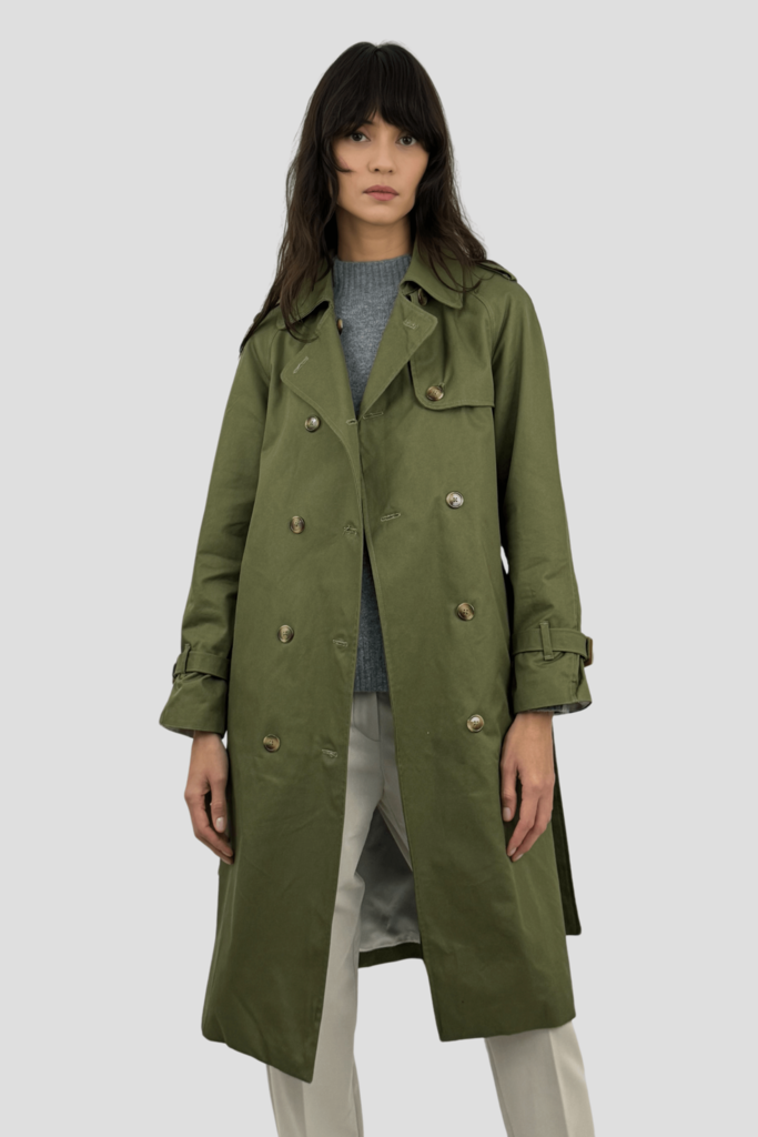 Trench Femme Vert Kaki Trench Coat Women Petite Luxury Khaki