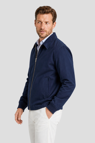 Blouson Harrington B21 pour homme par Coulange 1918 — confection artisanale française — détail
