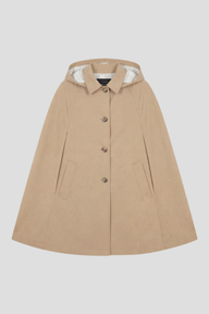 Manteau Cape beige C32 femme – Coulange – vue de face