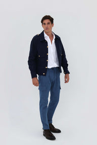 B24 Pleated Jean Pants - cotton - Men - Coulange 1918