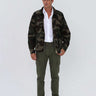 men's green pleated pants
