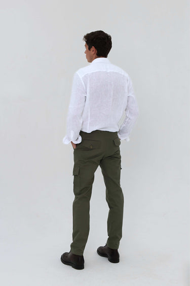 Men's Green Khaki Summer Cotton Trousers