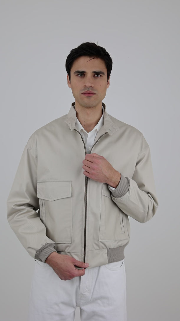 blouson beige homme