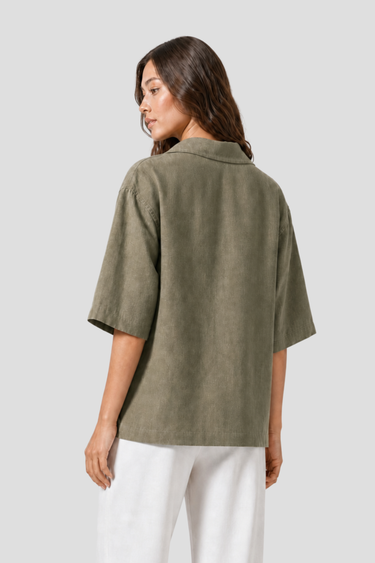 Veste Kimono C48 en lin pour femme par Coulange 1918 — confection artisanale française — vue 4