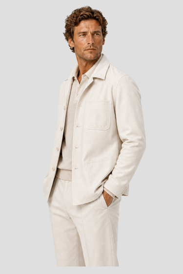 Veste de Travail U34 en coton pour homme par Coulange 1918 — confection artisanale française — vue 4