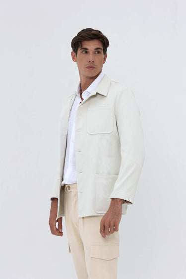 Veste Blanche Été Homme Légére