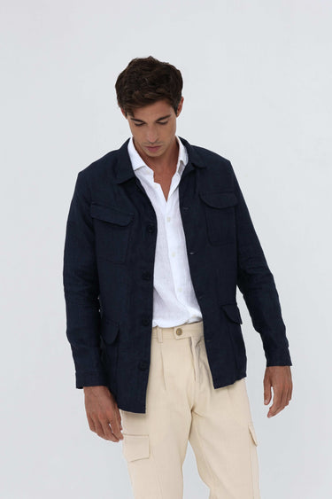Veste Bleue Homme Été Légére