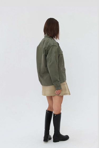 Veste M47 Femme Coton Vert Kaki Saharienne