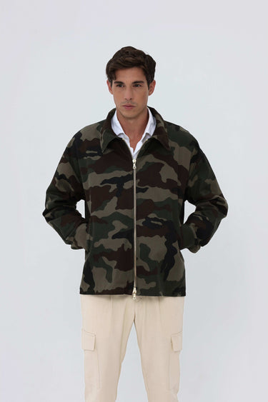 Veste Militaire Kaki Homme Coton
