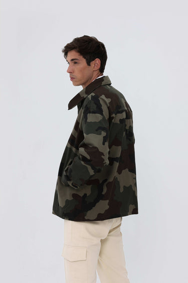 Veste Militaire Kaki Homme Coton
