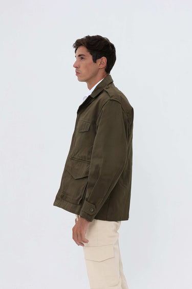 Veste M47 Homme Coton Vert Kaki Saharienne