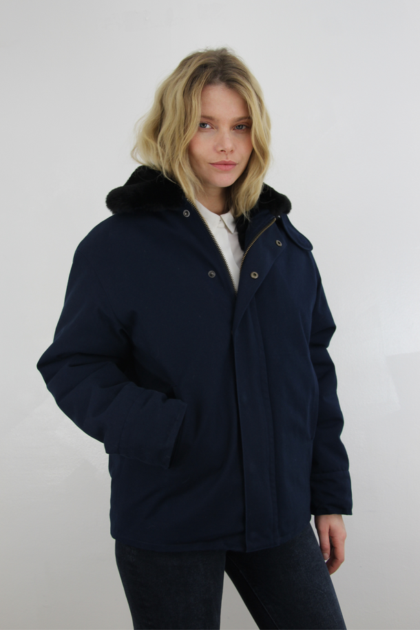 Parka bleue sale